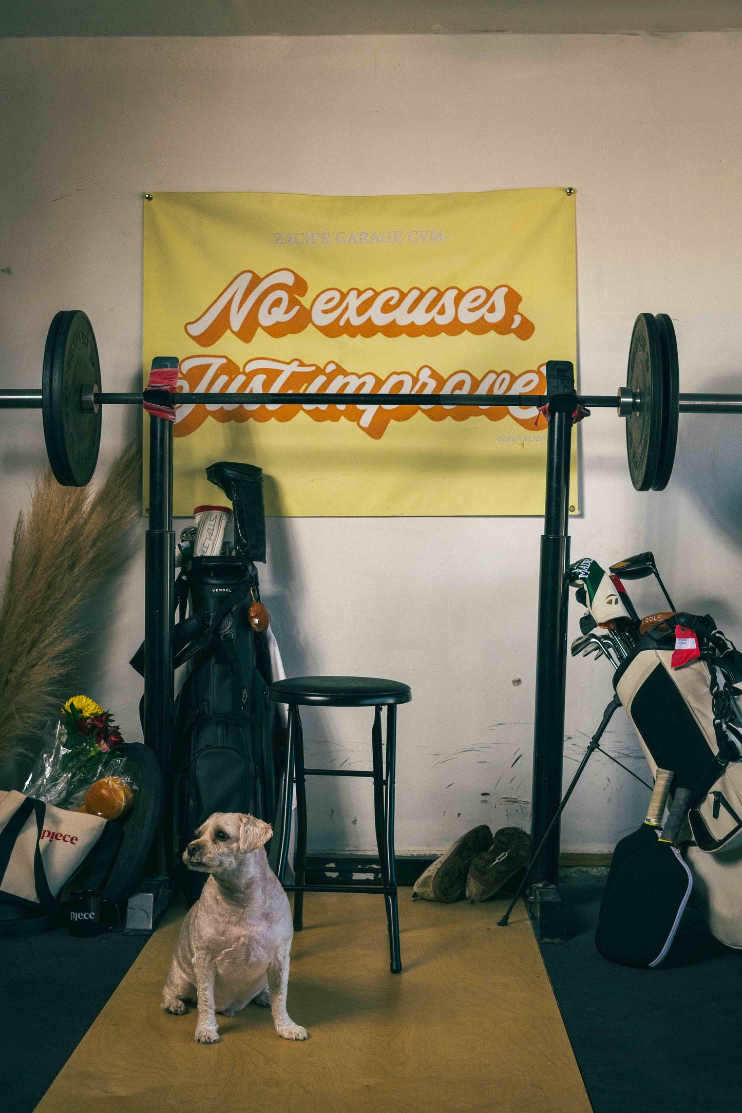 Piece Logo Tote Bag (Creme)