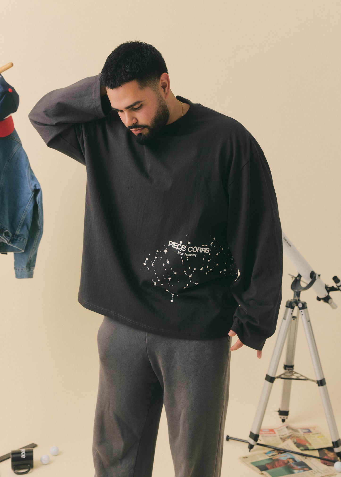 Piece Corps Long Sleeve T-Shirt Pump Cover (Space Grey)