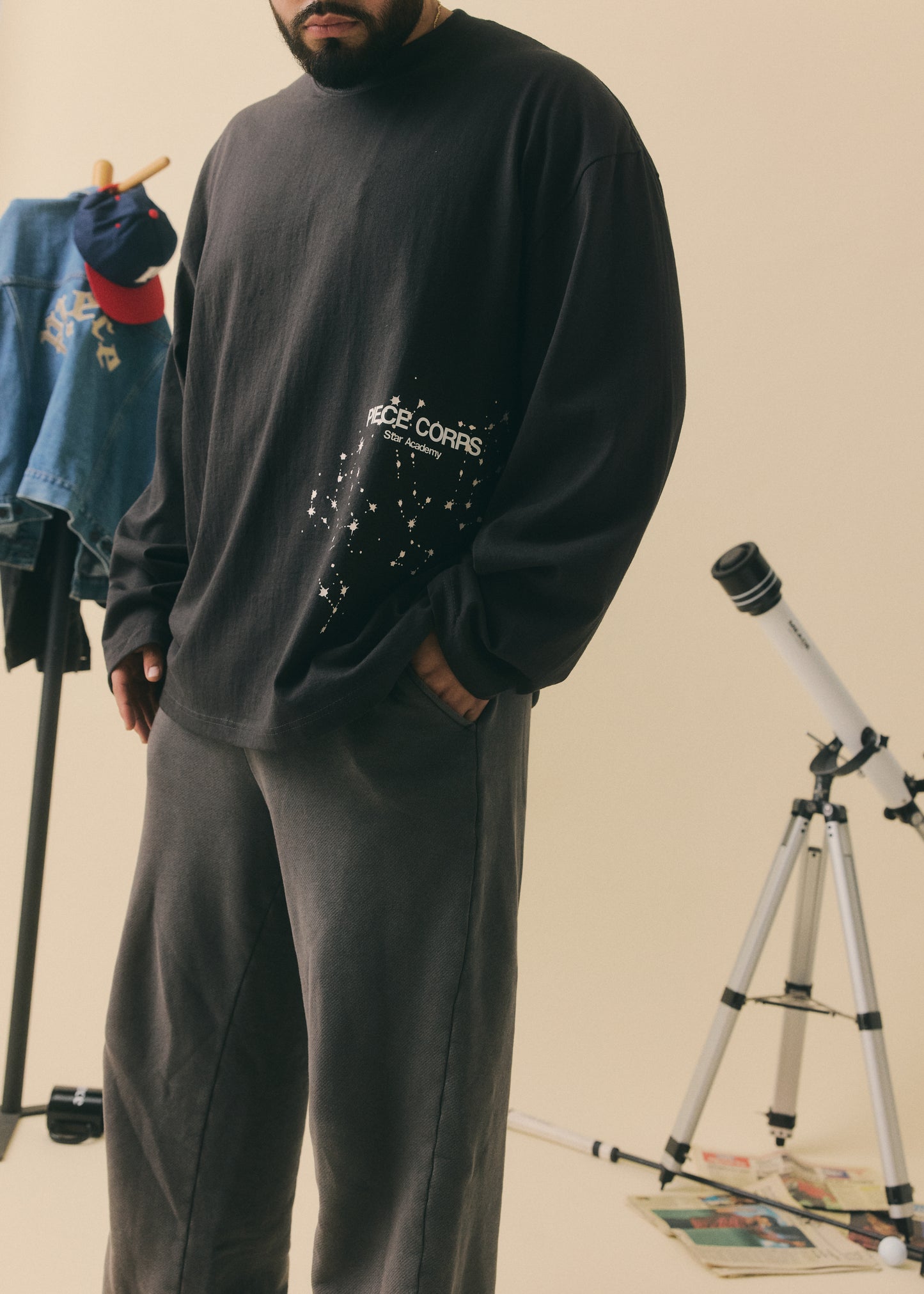 Piece Corps Long Sleeve T-Shirt Pump Cover (Space Grey)