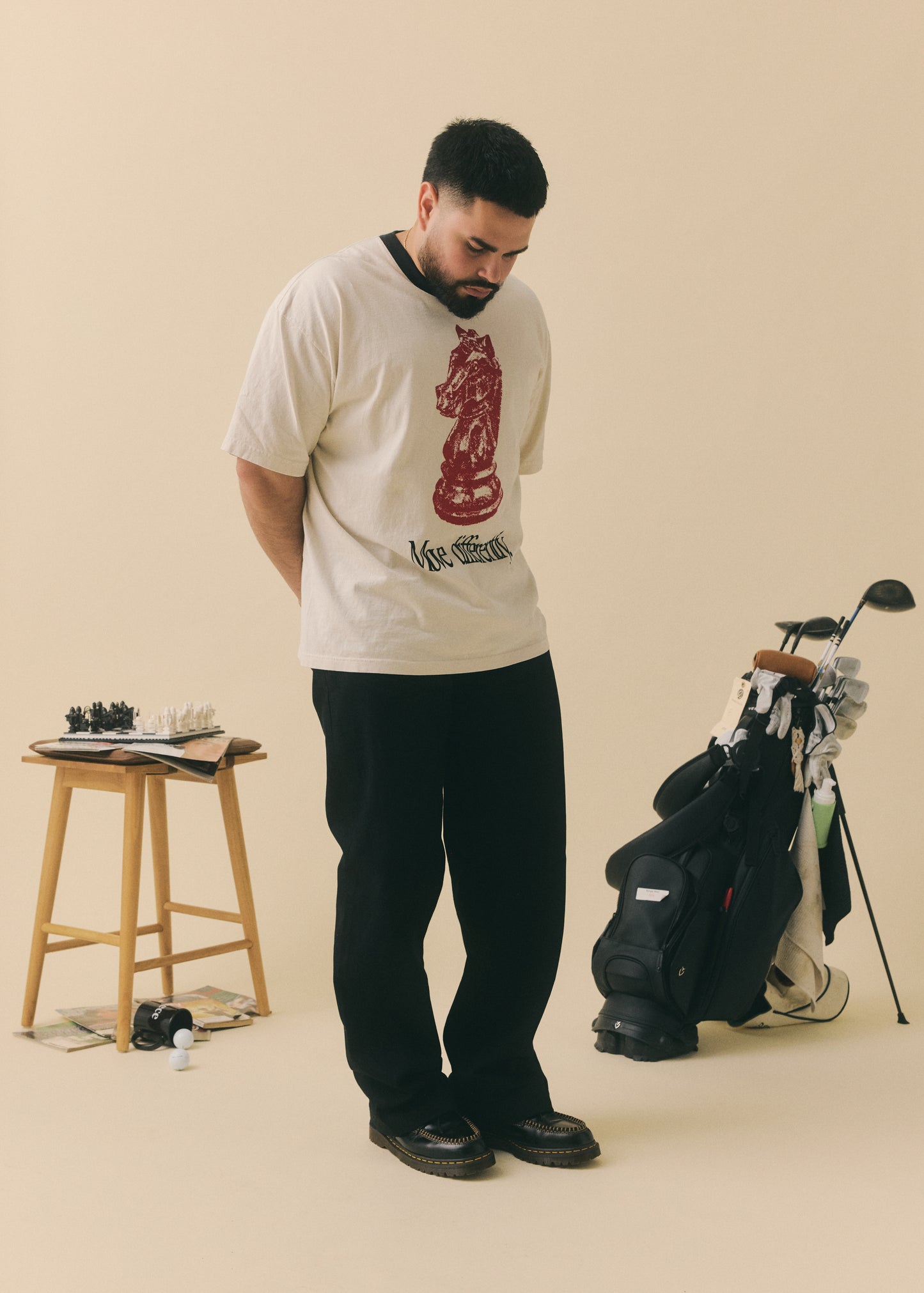 Move Differently Ringer T-Shirt (Creme)
