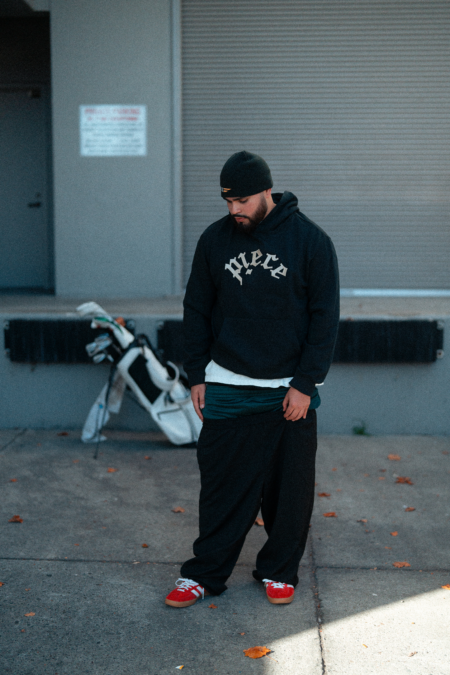 Arch Logo Hoodie Sweatshirt (Nero)