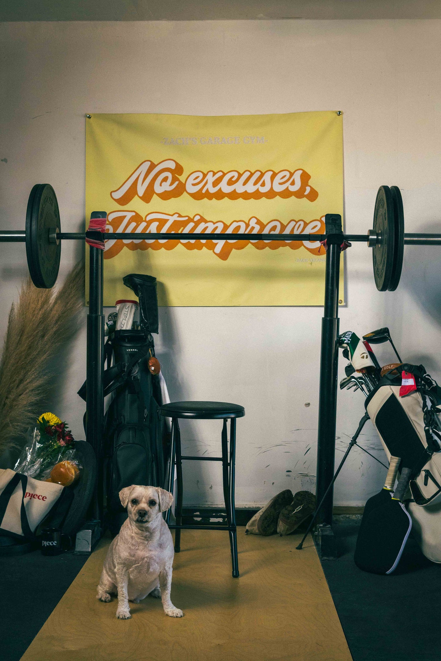 Piece Logo Tote Bag (Creme)