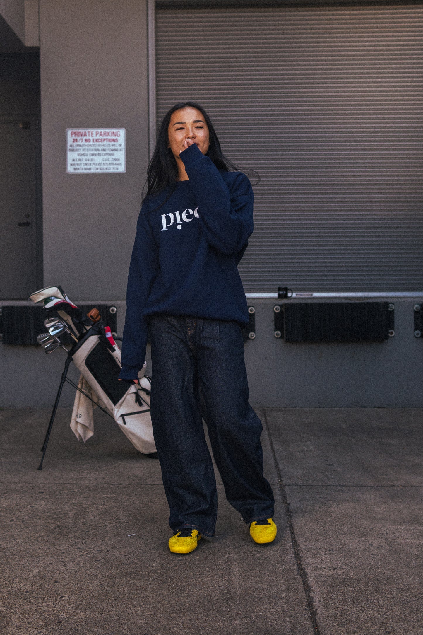 Piece Logo Crewneck Sweatshirt V2 (Ocean Navy)