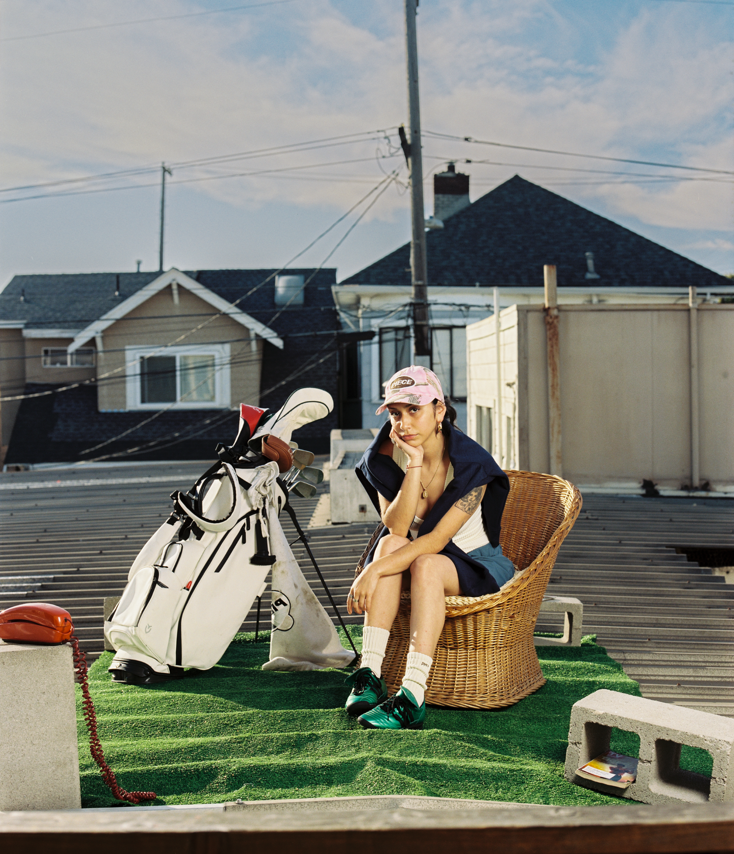 Oval Logo Camo Hat (Pink Pines)
