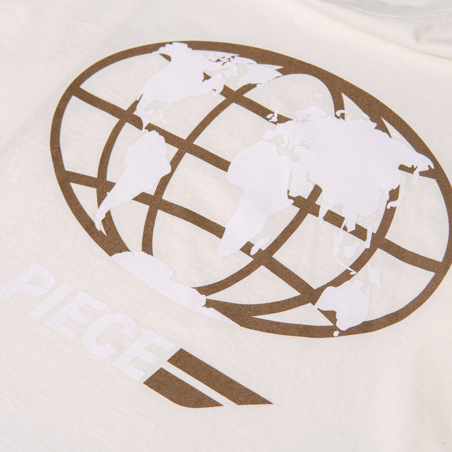 World Piece Long Sleeve T-Shirt (Creme & Cocoa)