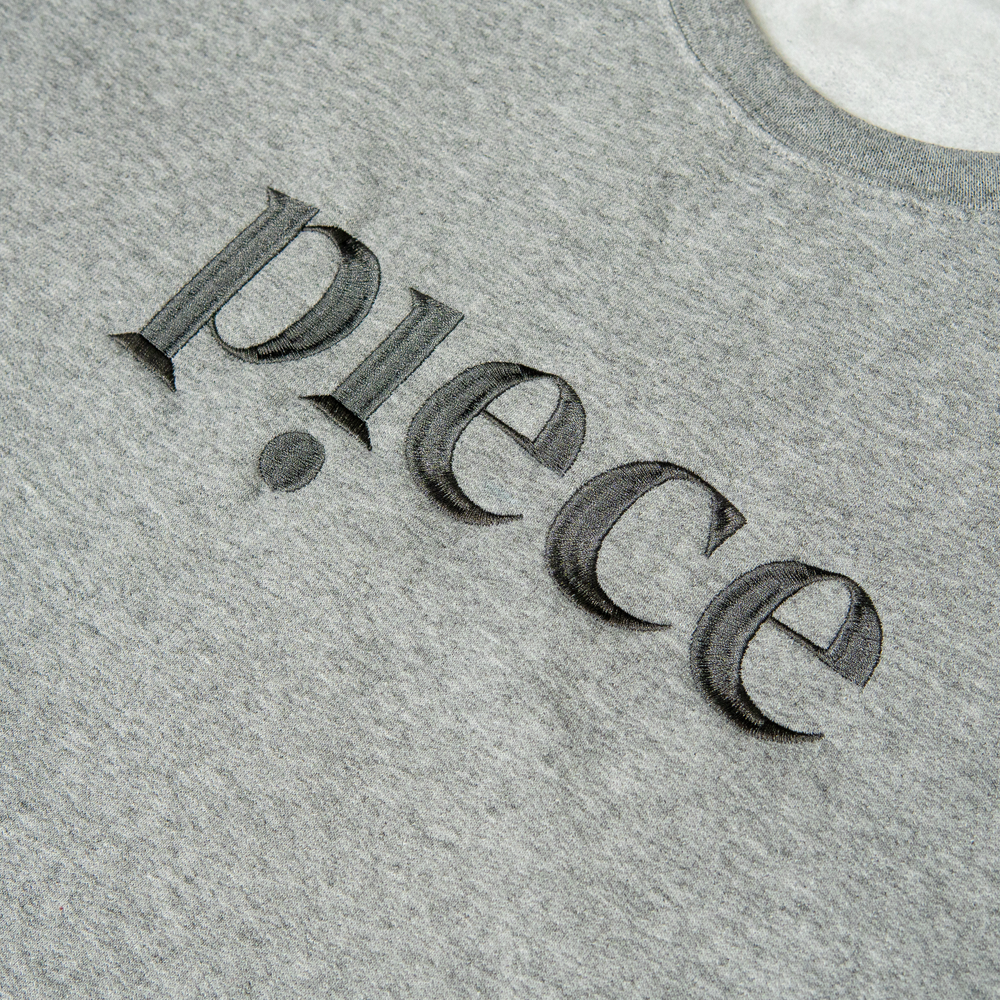 Piece Logo Crewneck Sweatshirt (Heather Grey)