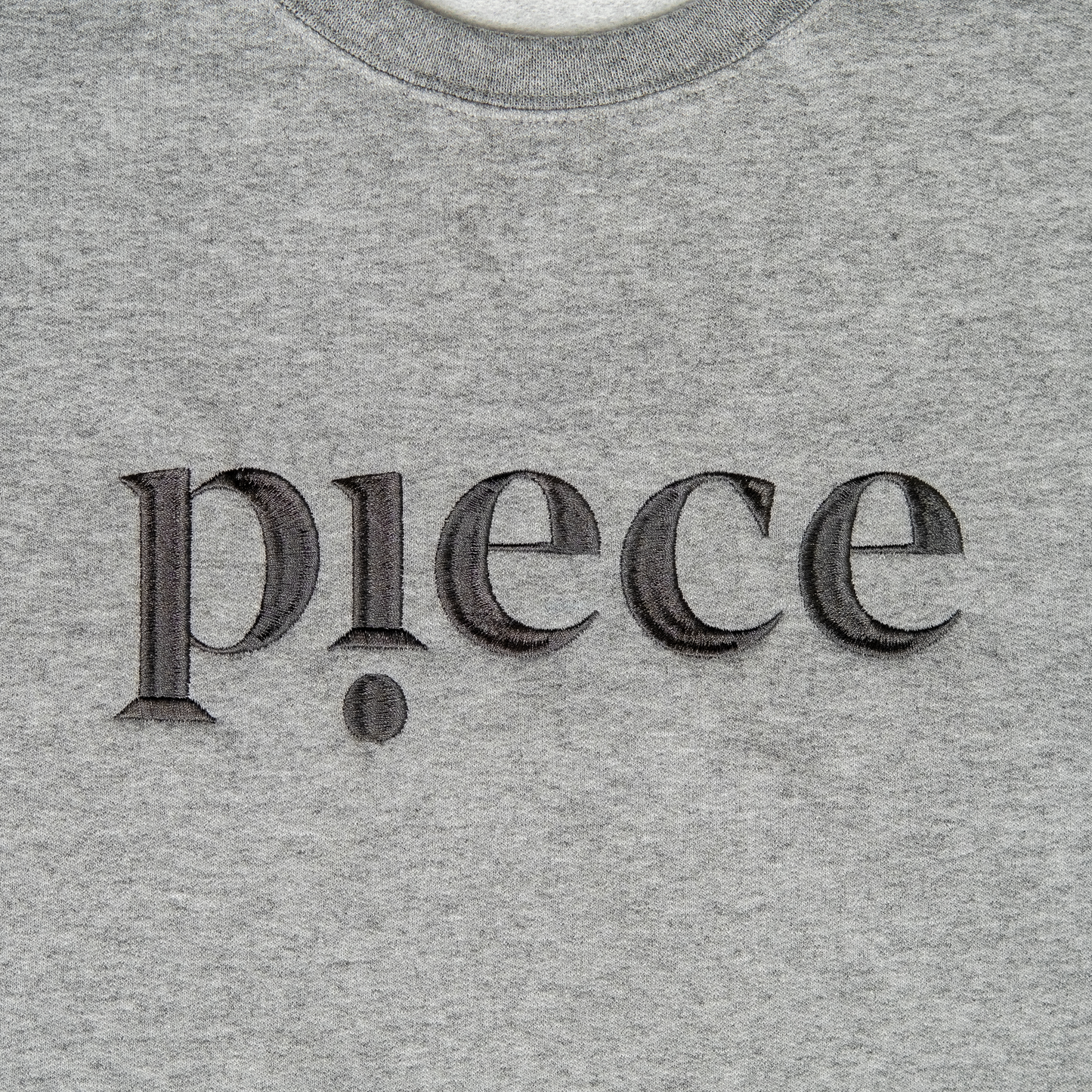Piece Logo Crewneck Sweatshirt (Heather Grey)