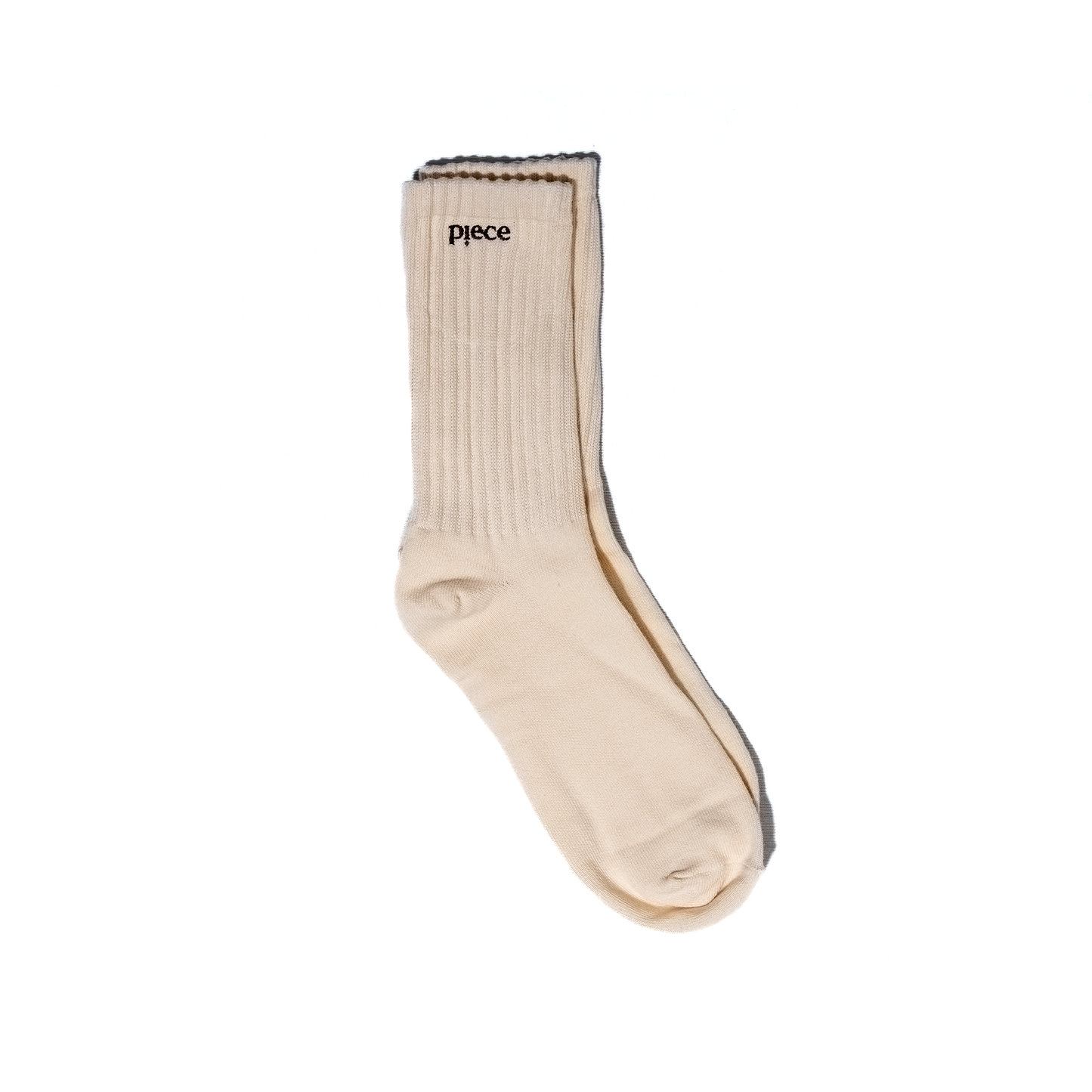 Piece Logo Sock 2-Pack (Creme)